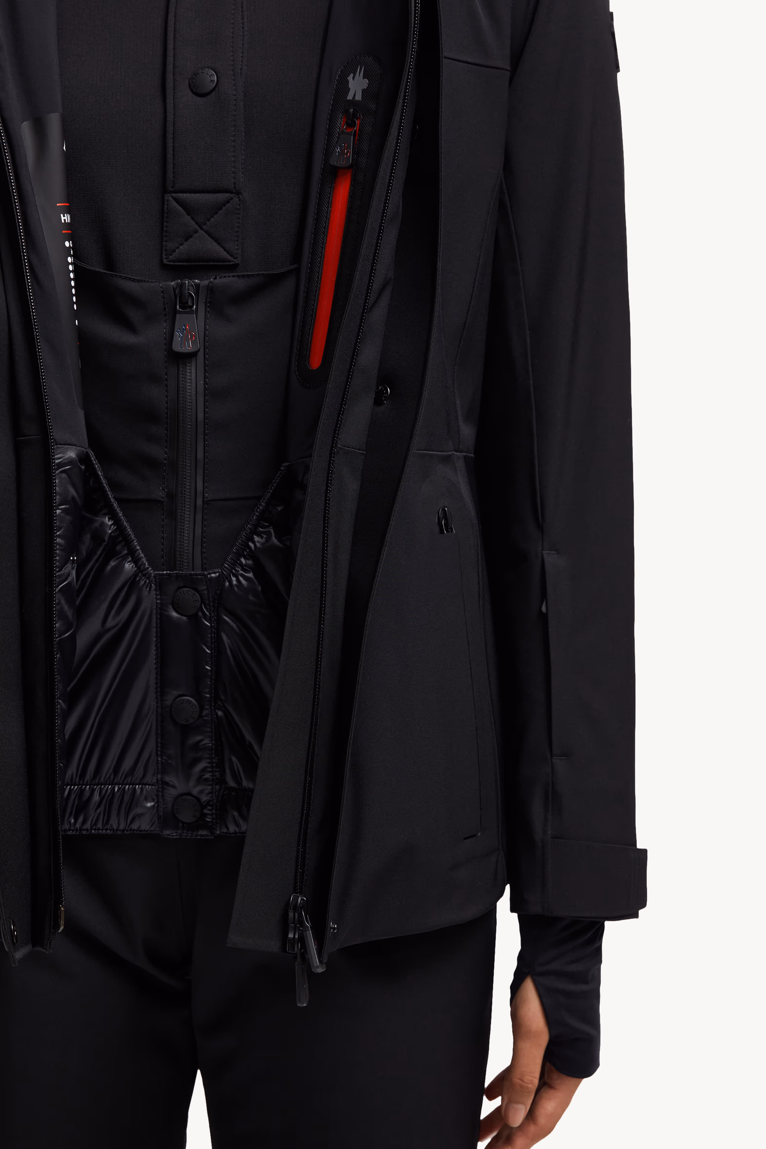 Chaqueta de esquí acolchada Hainets Mujer Negro Moncler 8